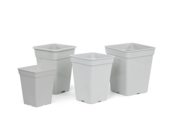 Maceta cuadrada blanca (15 x 15 x 20 cm) (35 u) (3 l)