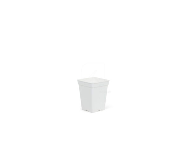 Maceta cuadrada blanca (15 x 15 x 20 cm) (35 u) (3 l)