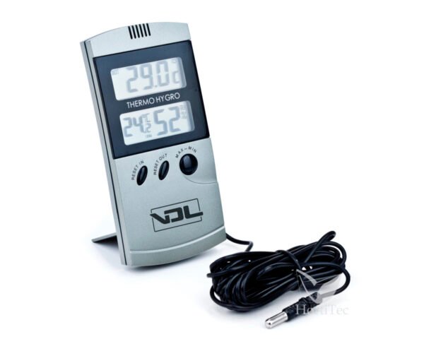 Termohigrometro digital con sonda gris max/min vdl