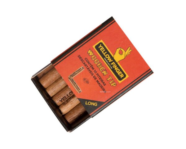 Filtro wooden tip long (1 u) yellow finger