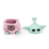 Bong de Silicona Alien Rosa con Piezas Desmontables 13cm