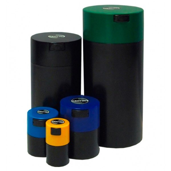 Bote de conservación Glass Minivac tapa verde Tightpac TightVAC