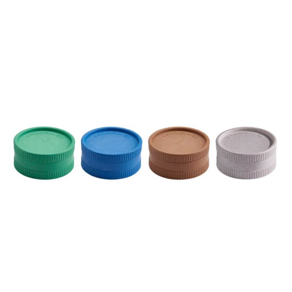 Champ High Grinder Biodegradable de cáñamo en verde, azul, blanco, café.