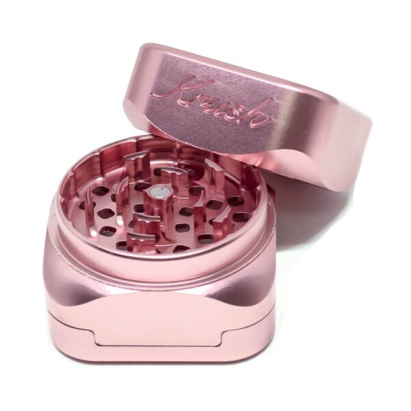 Krush Kube 3.0 Grinder Aluminio Gold Rose 3 Piezas – 55mm