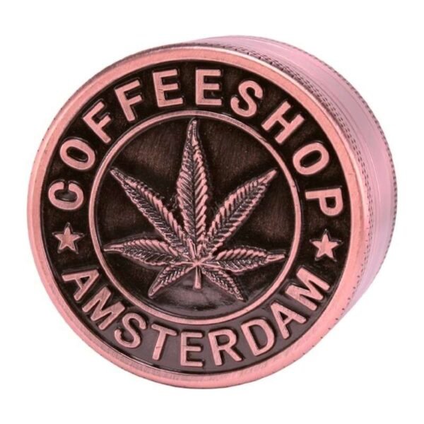 Grinder de metal color bronce Cofeeshop Amsterdam