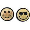 Grinder de 4 partes Smiley negro y dorado