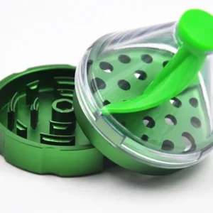 Grinder Spin metal y plástico con embudo 2 Piezas
