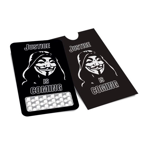 Grinder Tarjeta Justice is Coming