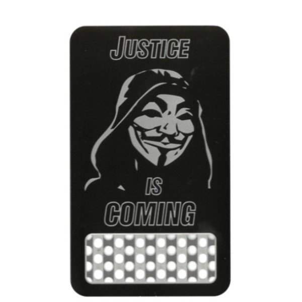 Grinder Tarjeta Justice is Coming