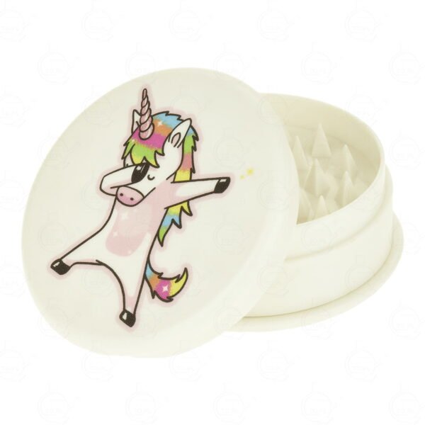 Grinder-blanco-unicornio.jpg Grinder de 3 parte diseño de Unicornio Blanco