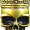Grinder Champ High de Calavera de 3 partes en color dorado oscuro