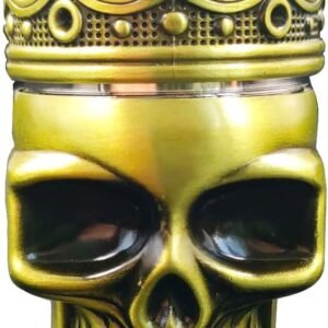 Grinder Champ High de Calavera de 3 partes en color dorado oscuro