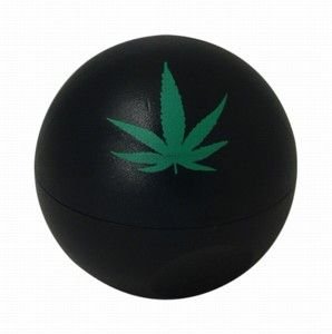 Grinder esfera negra con diseño de hoja verde ¡irrompible!