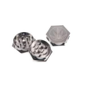 Grinder hexagonal con diseño de hoja de 2 partes
