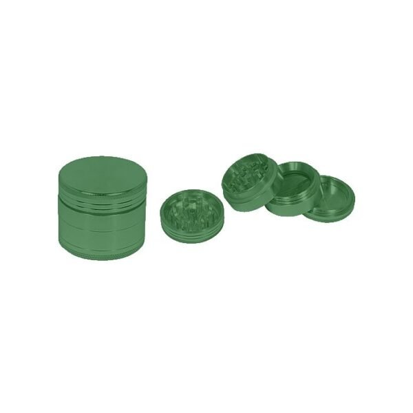 Grinder verde metálico de 4 partes