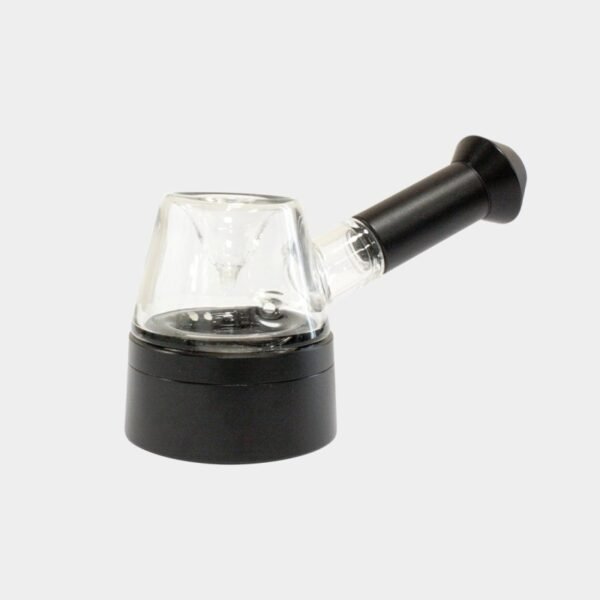 PIPA-1.jpg PIPA DE CRISTAL Y ALUMINIO CON PIEZA CENTRAL - NEGRO