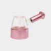 PIPA1.jpg PIPA DE CRISTAL Y ALUMINIO CON PIEZA CENTRAL - ROSA