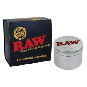 Grinder RAW Clásico de 4 piezas de aluminio y fibras naturales