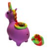 UNI2.jpg Unicornio Morado Pipa Silicona 12cm