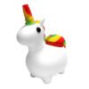 Unicornio Blanco Pipa Silicona 12cm