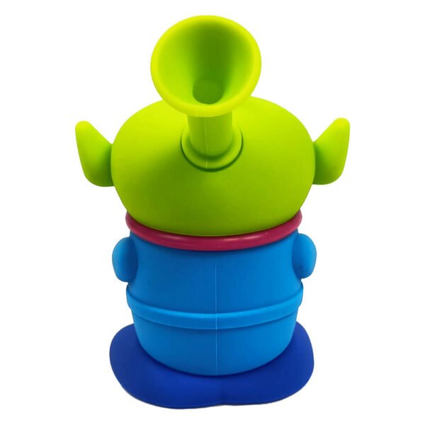 alien2.jpg Bong de Silicona Alien de Tres Ojos con Piezas Desmontables 14cm