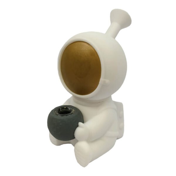 Bong de Silicona Astronauta Blanco 15cm