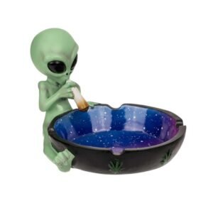 Cenicero Alien cosmos cannábico Azul con Rosa Puro