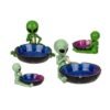 Cenicero Alien cosmos cannábico Azul con Rosa Puro