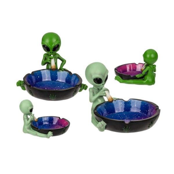 Cenicero Alien cosmos cannábico Azul con Rosa Puro