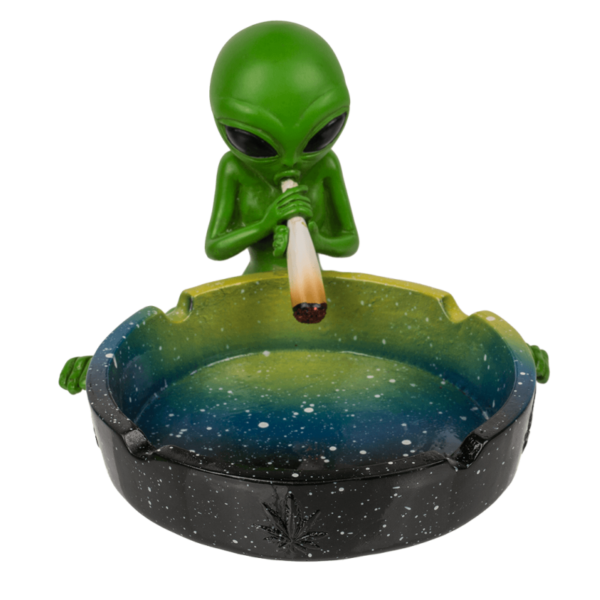 cenicero-alien-joint-amarillo-con-negro.png Cenicero Alien cosmos cannábico amarillo con negro