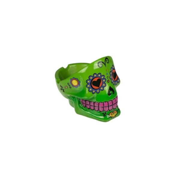 CENICERO DE CALAVERA MEXICANA VARIOS COLORES