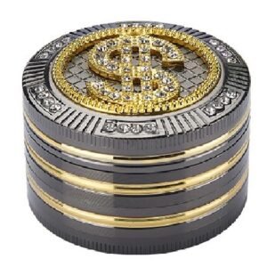 GRINDER BLING BLING COLOR NEGRO & ORO DOLAR