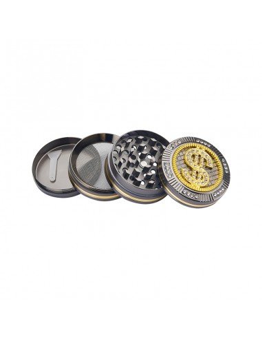 Grinder Bling Bling de 4 Partes - Dólar - 50mm