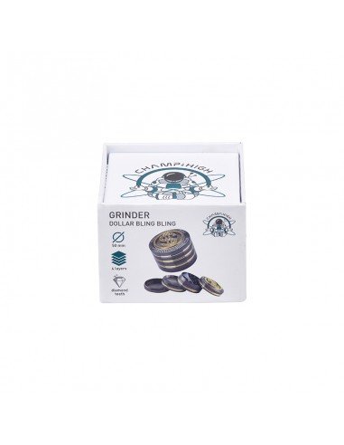 Grinder Bling Bling de 4 Partes - Dólar - 50mm