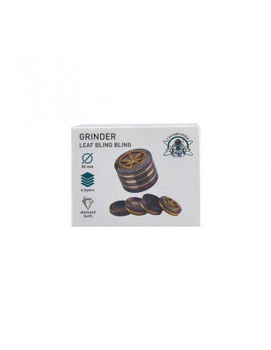 Grinder Bling Bling de 4 Partes - Hoja - 50mm