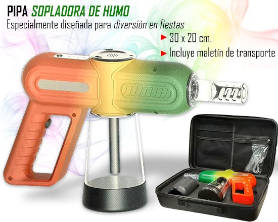 metralleta.jpg VAPORIZADOR FIESTA TRICOLOR CON MALETIN DE TRANSPORTE