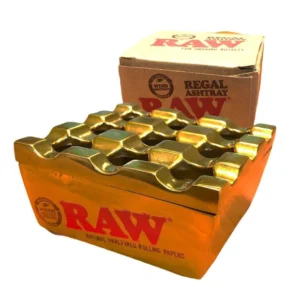 RAW REGAL CENICERO DE METAL DORADO